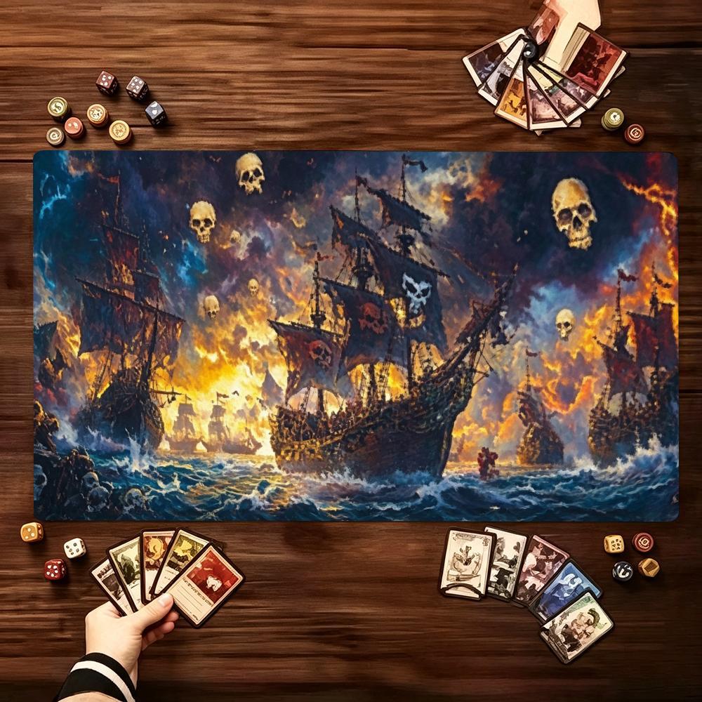 Board Game Pirates - 판타지 해적선 확장 게임 매트, 미끄럼