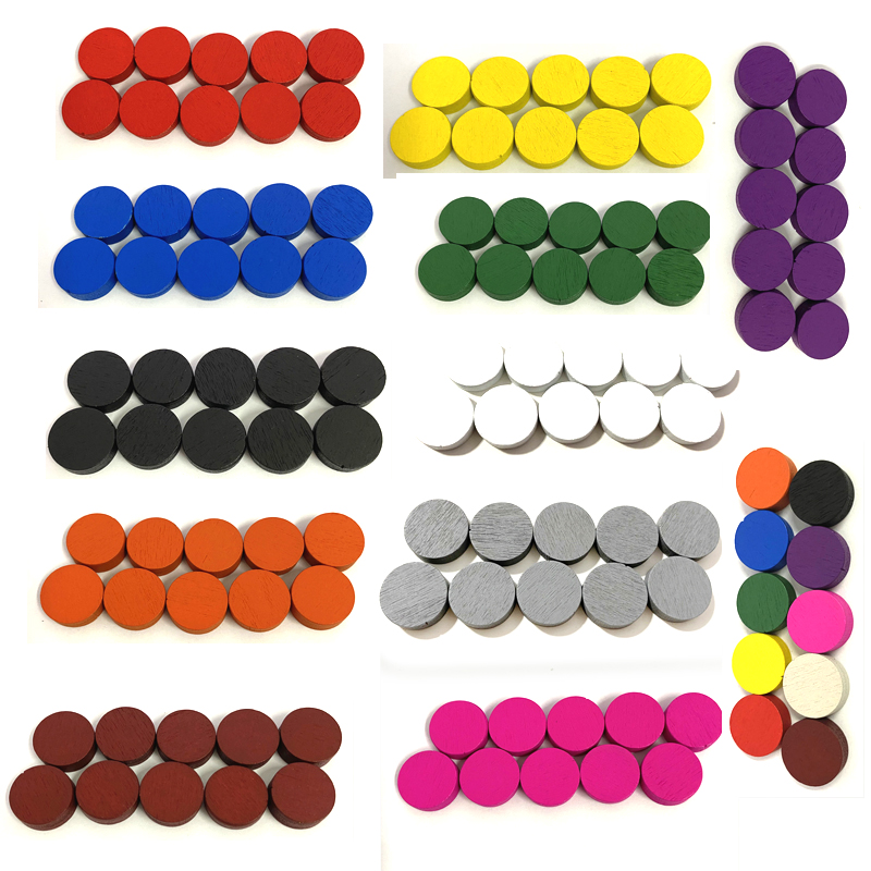 Board Game Dixit - 50 조각 15*5MM 11 색 나무