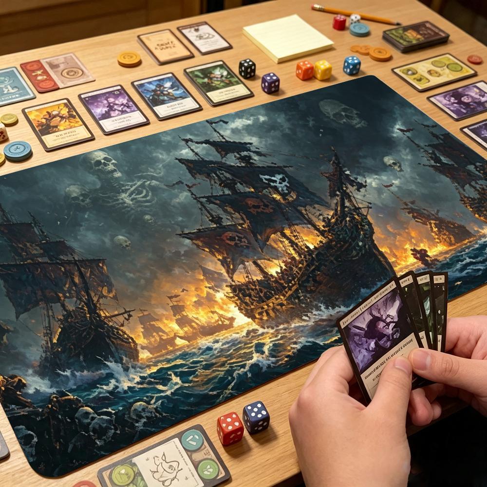 판타지 해적선 확장 게임 매트, 미끄럼 방지 고무 바닥 - Board Game Pirates 리뷰 및 가격
