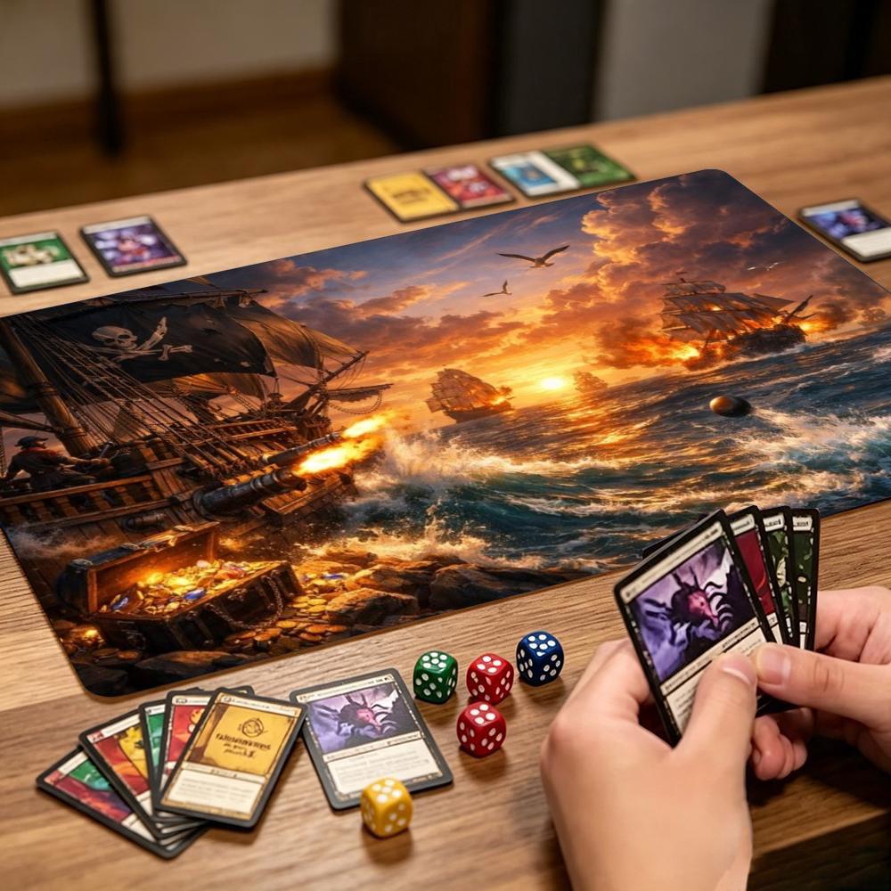 판타지 해적선 확장 게임 매트, 미끄럼 방지 고무 바닥 - Board Game Pirates 리뷰 및 가격