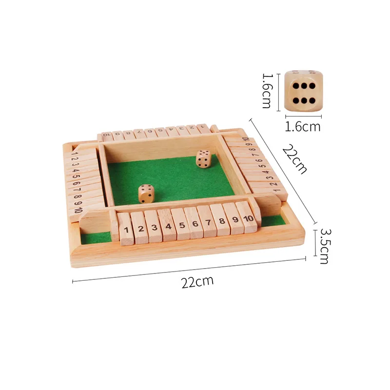 2-4인용 나무 수학 플랩 및 주사위 보드 박스 게임  - Board Game Instruction 리뷰 및 가격