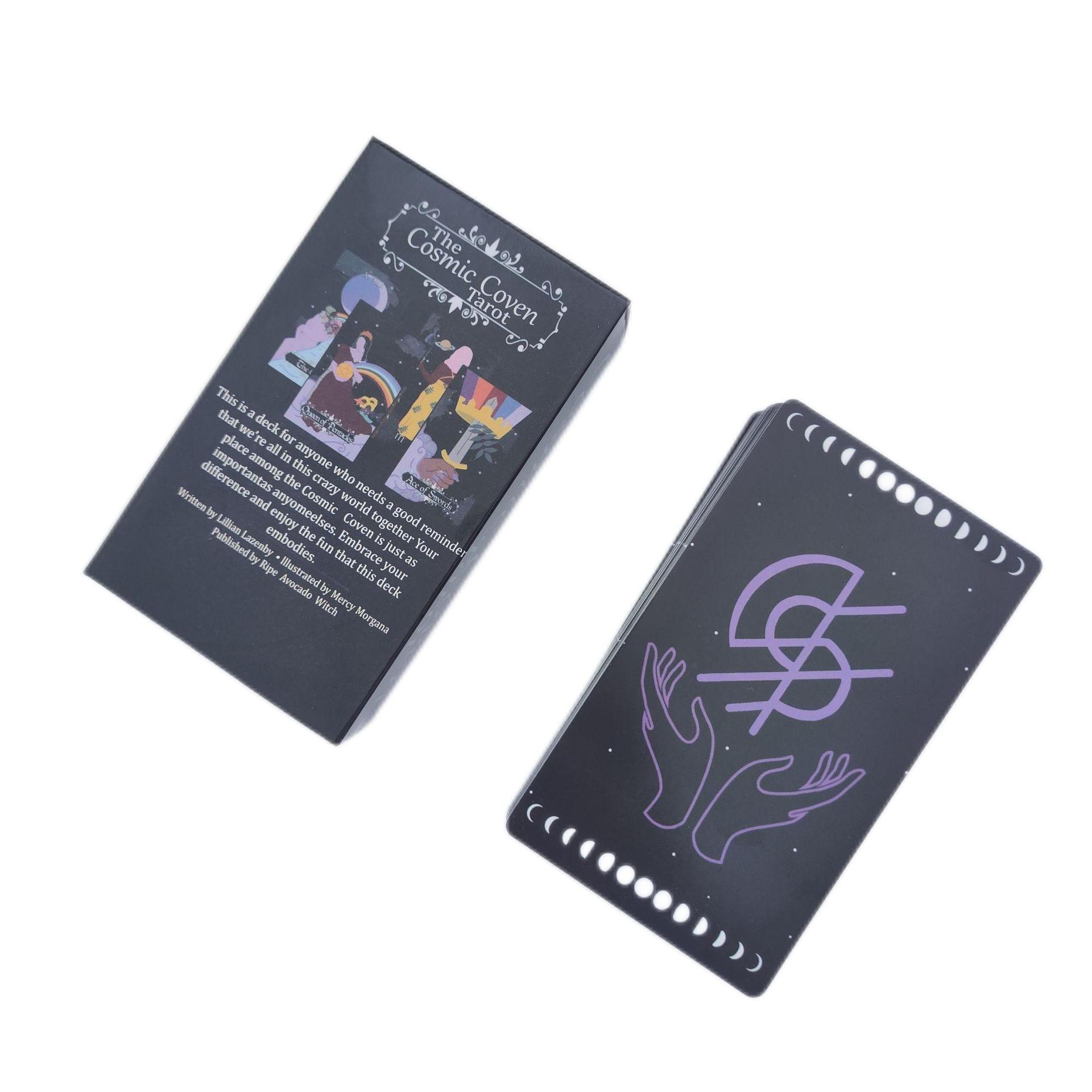 Cosmic Coven 타로 카드, 영어로 78 카드  - Board Game Instruction 리뷰 및 가격
