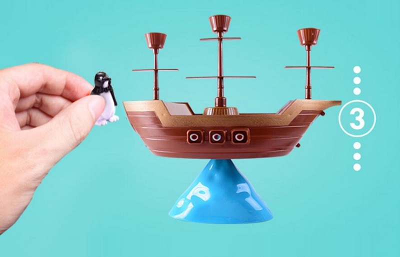 해적선 균형 게임, 작은 펭귄 퍼즐, 보드 게임, 부모 - Board Game Pirates 리뷰 및 가격