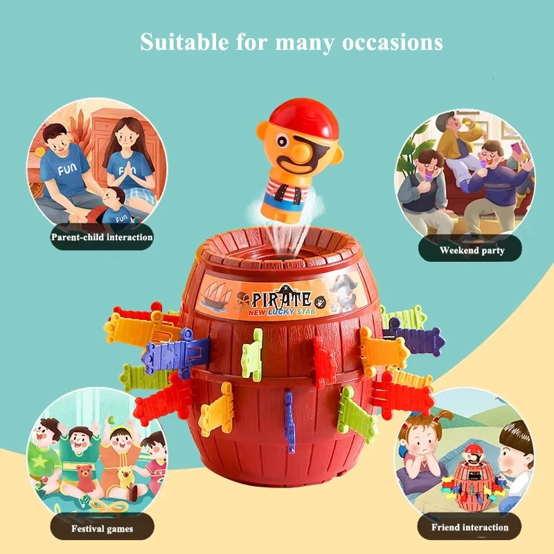 해적 배럴 게임 인터랙티브 팝업 해적 장난감 버킷(칼  - Board Game Pirates 리뷰 및 가격