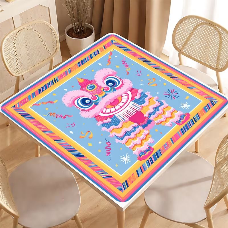 VIKAMA 중국 사자 댄스 크리스탈 벨벳 마작 매트  - Board Game Hegemony 리뷰 및 가격