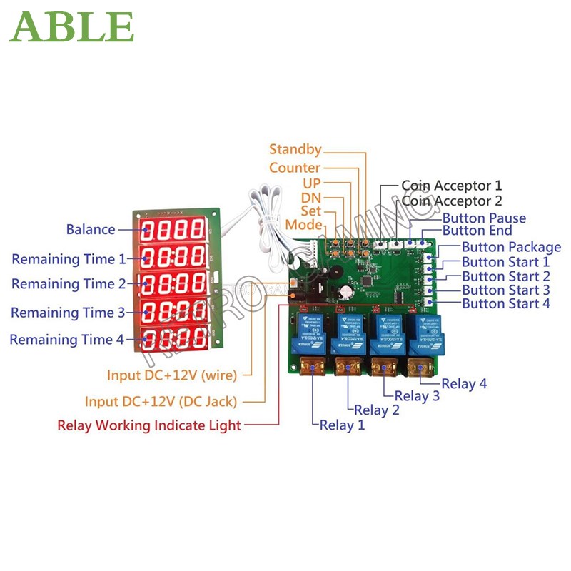 JY-215 Inbuilt Counter 4 채널 타이 - Board Game Economy 리뷰 및 가격